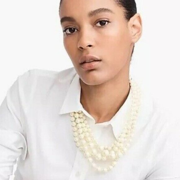 J Crew twisted hammock pearl necklace - Picture 2 of 5